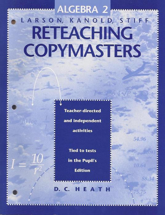 Reteaching Copymasters
