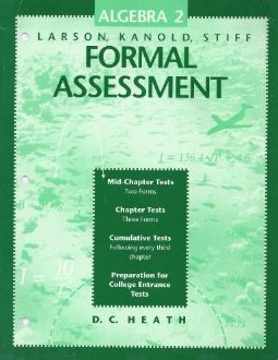 Larson, Kanold, Stiff: Formal Assessment